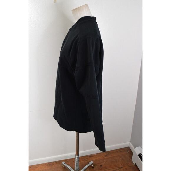 Nike Henley 2022 NGC Long Sleeve Golf Top Mens Medium Black DH1266 Henley - Picture 2 of 6